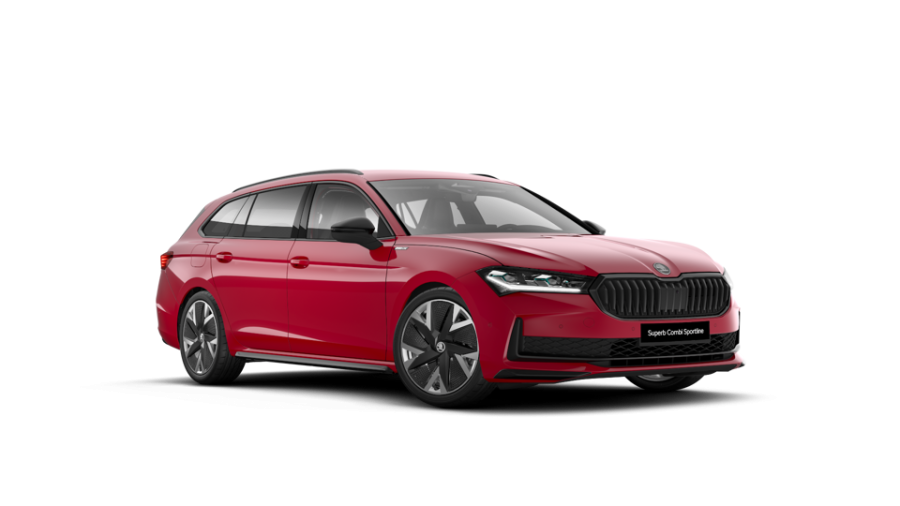 Škoda Superb, 2,0 TSI 195 kW 7-stup. automat. 4x4, barva červená