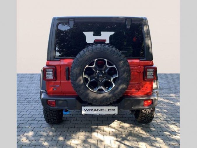 Jeep Wrangler, 2.0T 4xe PHEV 380k 8AT Rubicon, barva červená