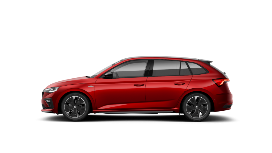 Škoda Scala, 1,5 TSI 110 kW 6° manuální, barva červená