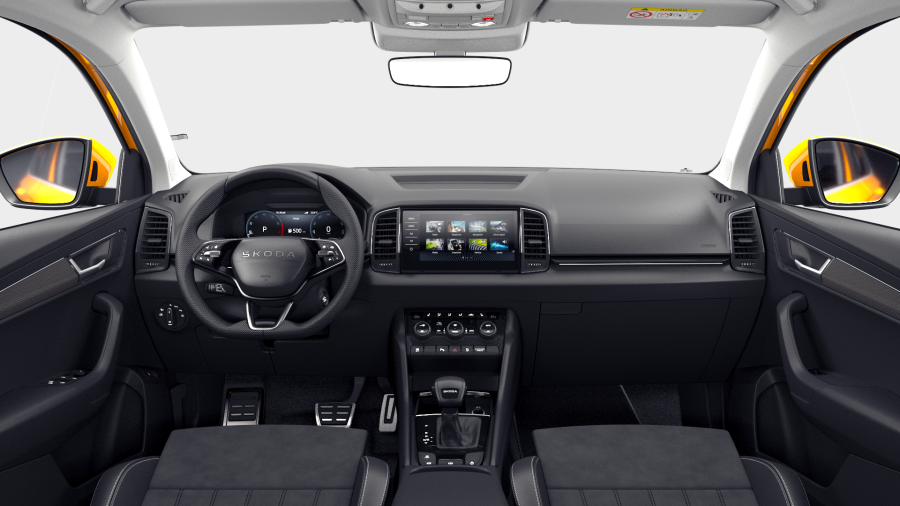 Škoda Karoq, 1,5 TSI 110 kW 7° automatická DSG, barva oranžová