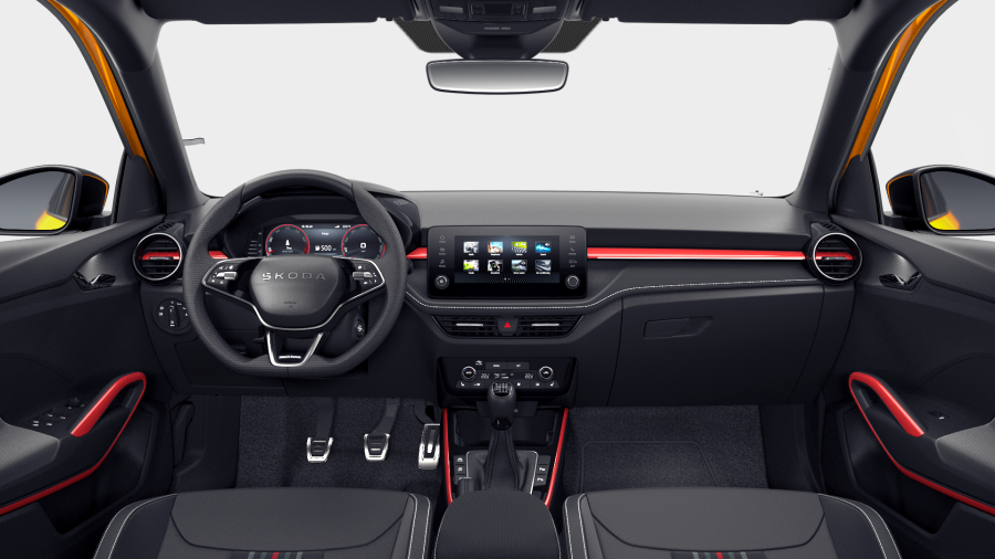 Škoda Fabia, 1,0 TSI 85 kW 6-stup. mech., barva oranžová