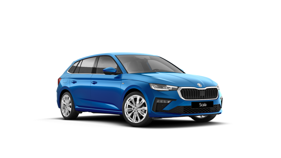 Škoda Scala, 1,0 TSI 85 KW 7-stup. automat., barva modrá
