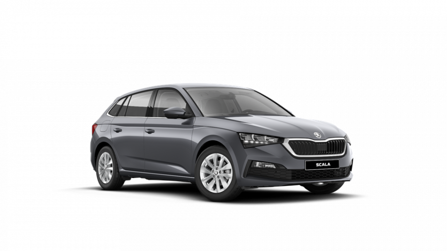 Škoda Scala, 1,5 TSI 110 kW 6-stup. mech., barva šedá