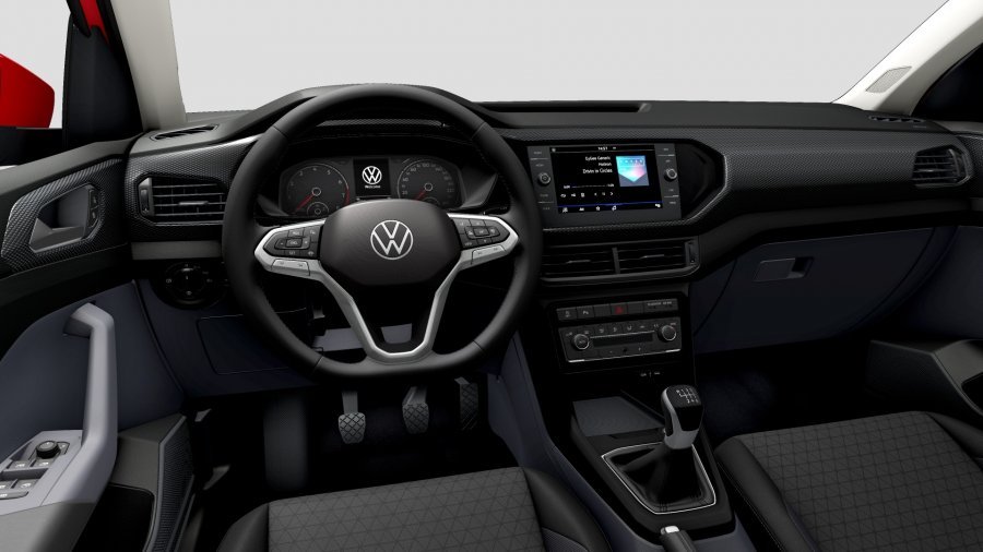 Volkswagen T-Cross, T-Cross Life 1,0 TSI 81 kW 6G, barva červená