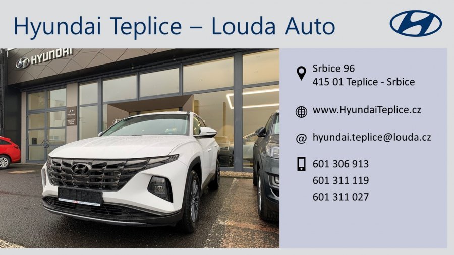 Hyundai Tucson, 1,6 CRDi MHEV 100 kW (diesel mild hybrid) 7 st. DCT 4×4, barva bílá