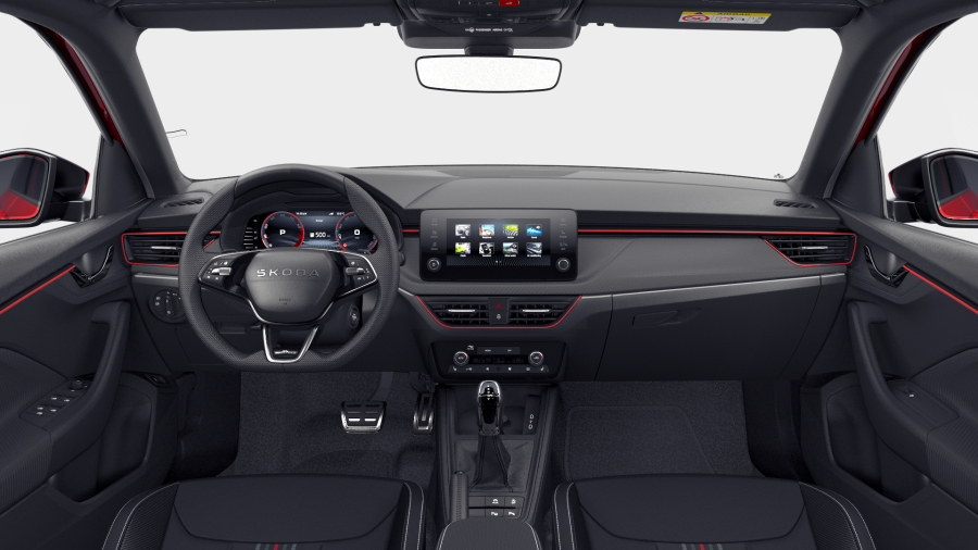 Škoda Scala, 1,0 TSI 85 kW 7° automatická DSG, barva červená