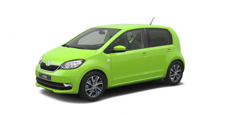 Škoda Citigo, 1,0 MPI 55 kW 5-stup. mech., barva zelená