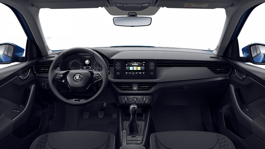 Škoda Kamiq, 1,0 TSI 70 kW 5-stup. mech., barva modrá