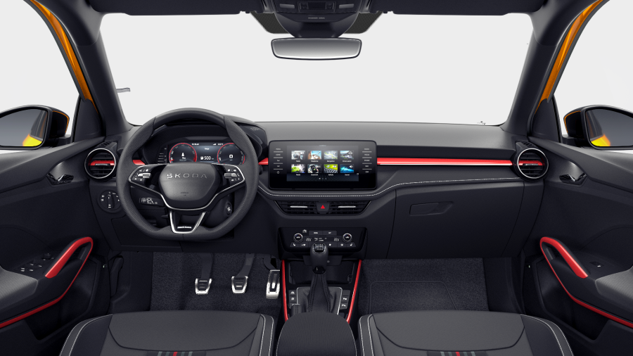 Škoda Fabia, 1,0 TSI 85 kW 6-stup. mech., barva oranžová