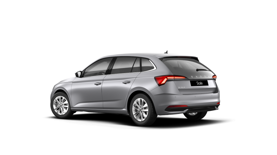 Škoda Scala, 1,0 TSI 85 kW 7° automatická DSG, barva stříbrná