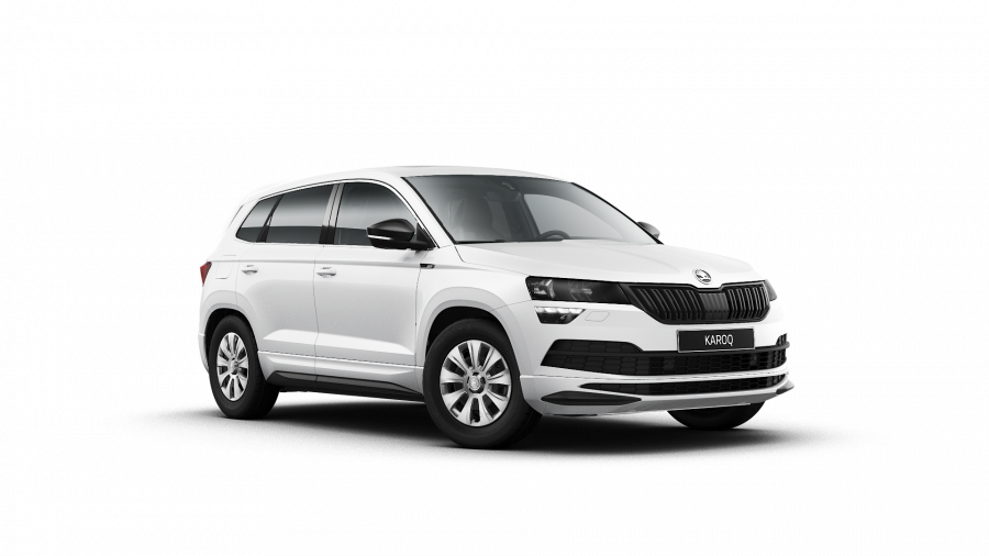 Škoda Karoq, 1,5 TSI 110 kW 6-stup. mech., barva bílá