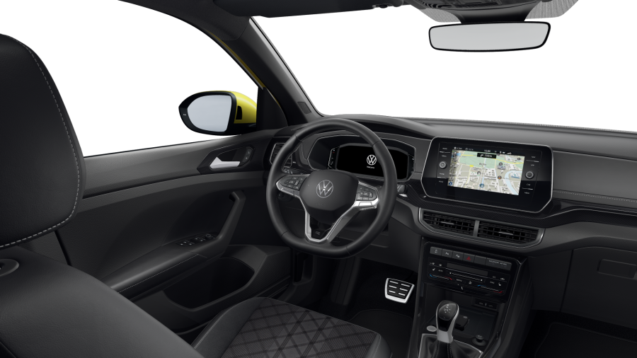 Volkswagen T-Cross, T-Cross R-Line 1.5 TSI 110 kW 7DSG, barva žlutá