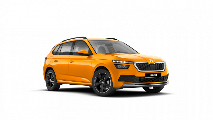 Škoda Kamiq, 1,0 TSI 81 KW 6-stup. mech., barva oranžová