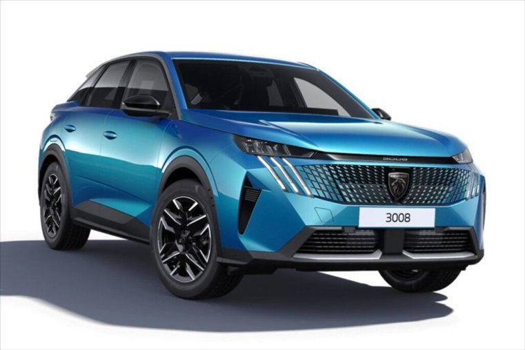 Peugeot 3008, Peugeot 3008 1,2 ALLURE Hybrid 145 e-DCS6, barva modrá