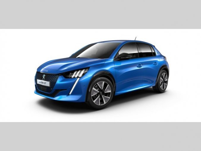 Peugeot 208, e-GT 136k 50 kWh, barva modrá