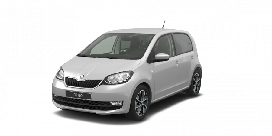 Škoda Citigo, 1,0 MPI 55 kW 5-stup. mech., barva stříbrná