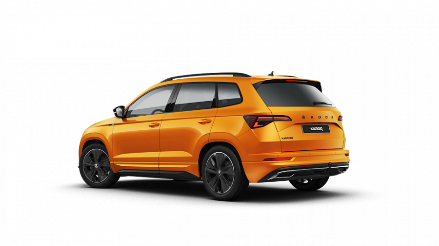 Škoda Karoq, 1,5 TSI 110 kW 6-stup. mech., barva oranžová