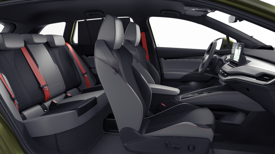 Škoda Enyaq iV, 82 kWh 1° automatická, barva zelená