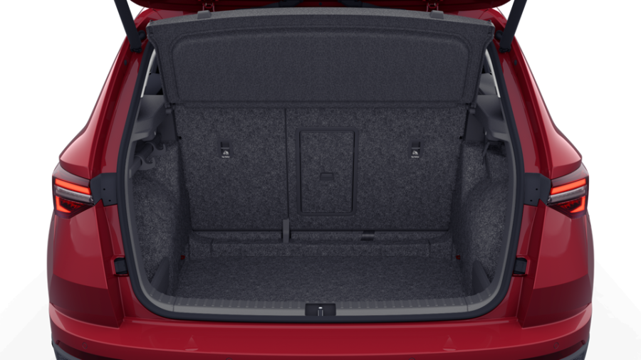 Škoda Karoq, 1,5 TSI 110 kW 7° automatická DSG, barva červená