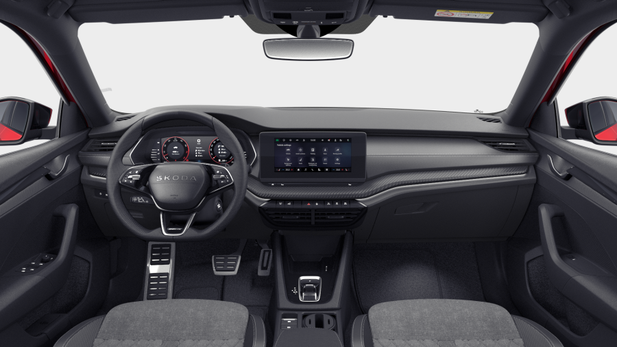 Škoda Octavia, 1,5 TSI m-HEV 110 kW 7° automatická DSG, barva červená