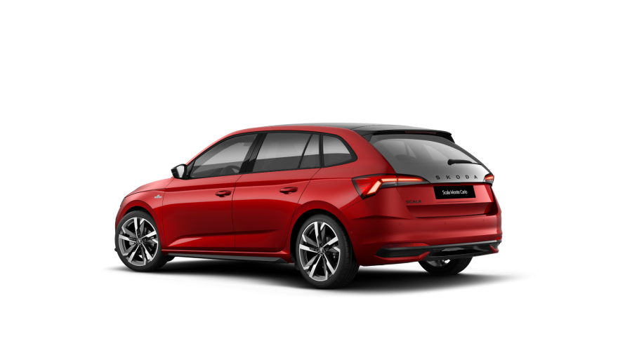 Škoda Scala, 1,5 TSI 110 kW 7° automatická DSG, barva červená