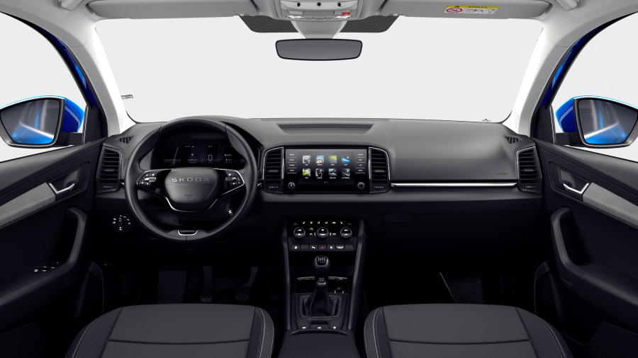Škoda Karoq, 1,5 TSI 110 kW 6° manuální, barva modrá