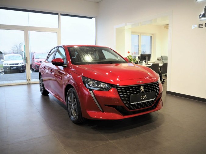Peugeot 208, Active Pack 1.2 100k MAN6, barva červená