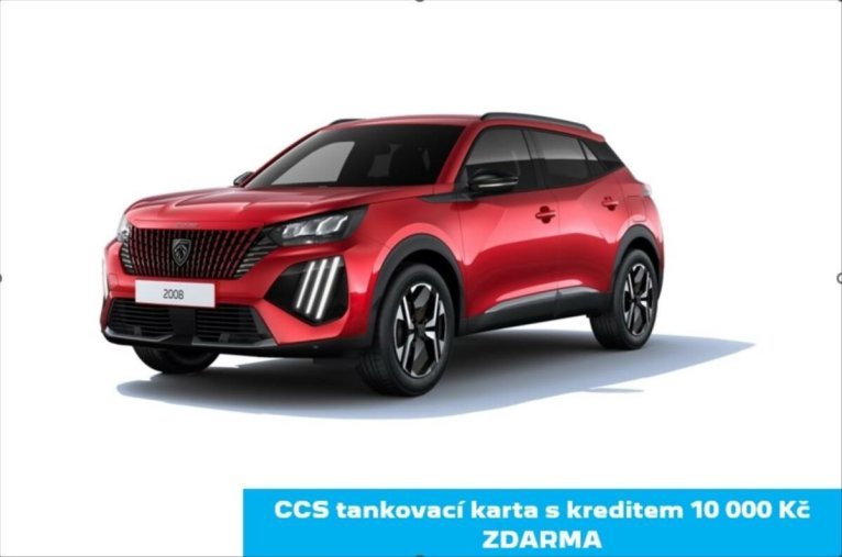 Peugeot 2008, Peugeot 2008 1,2 ALLURE Hybrid 145 e-DCS6, barva červená