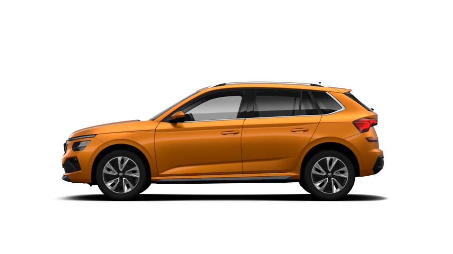 Škoda Kamiq, 1,0 TSI 85 kW 6-stup. mech., barva oranžová
