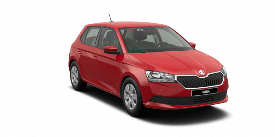 Škoda Fabia, 1,0 TSI 70 kW 5-stup. mech., barva červená