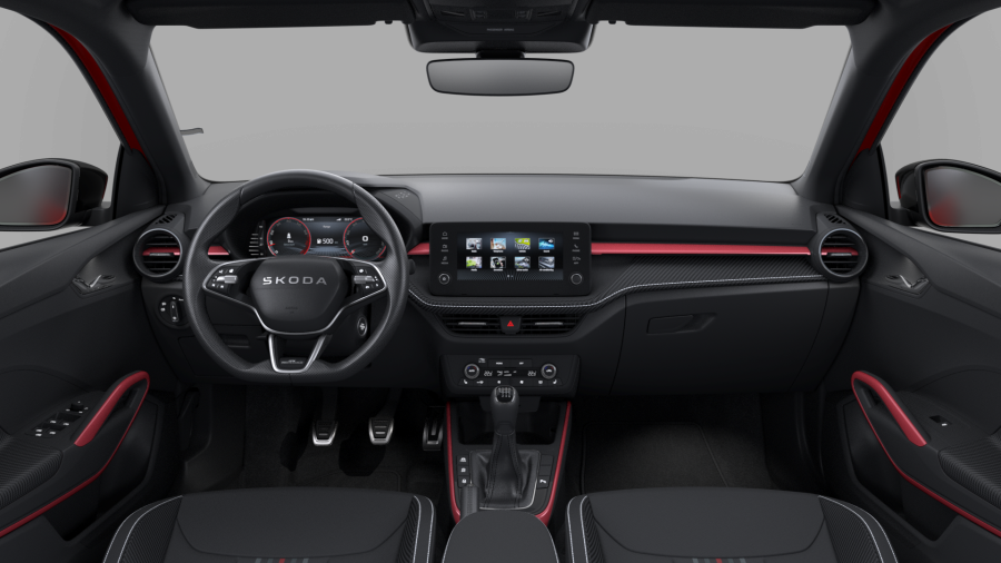 Škoda Fabia, 1,0 TSI 85 kW 6-stup. mech., barva červená
