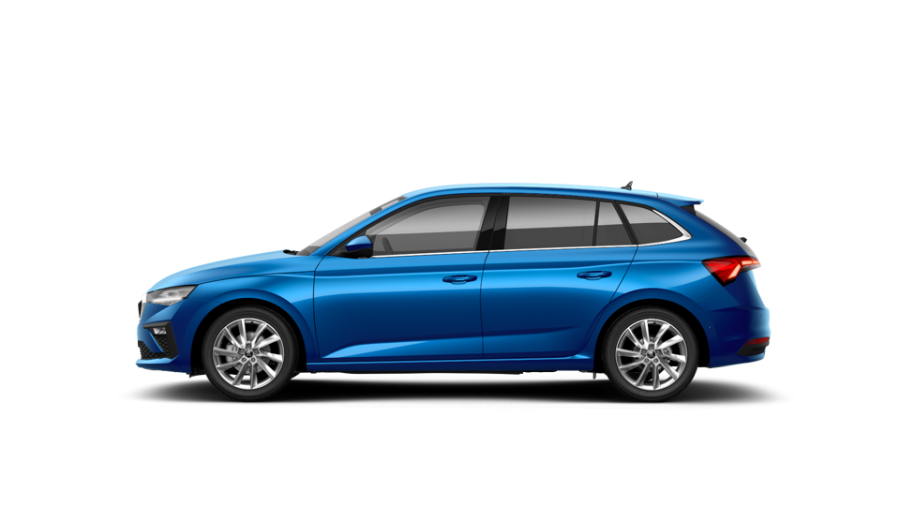 Škoda Scala, 1,5 TSI 110 kW 7-stup. automat., barva modrá