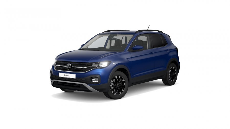 Volkswagen T-Cross, T-Cross Life 1,0 TSI 81 kW 6G, barva modrá