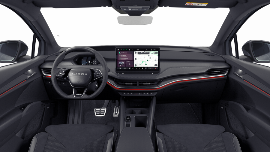 Škoda Enyaq iV, 82 kWh 210 kW 1° automatická 4x4, barva stříbrná