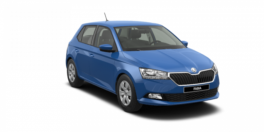 Škoda Fabia, 1,0 MPI 44 kW 5-stup. mech., barva modrá