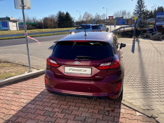 Ford Fiesta, ST-Line, 5dveřová, 1,0 EcoBoost Hybrid (mHEV) 92 kW/125 k, 6st. manuální, barva červená