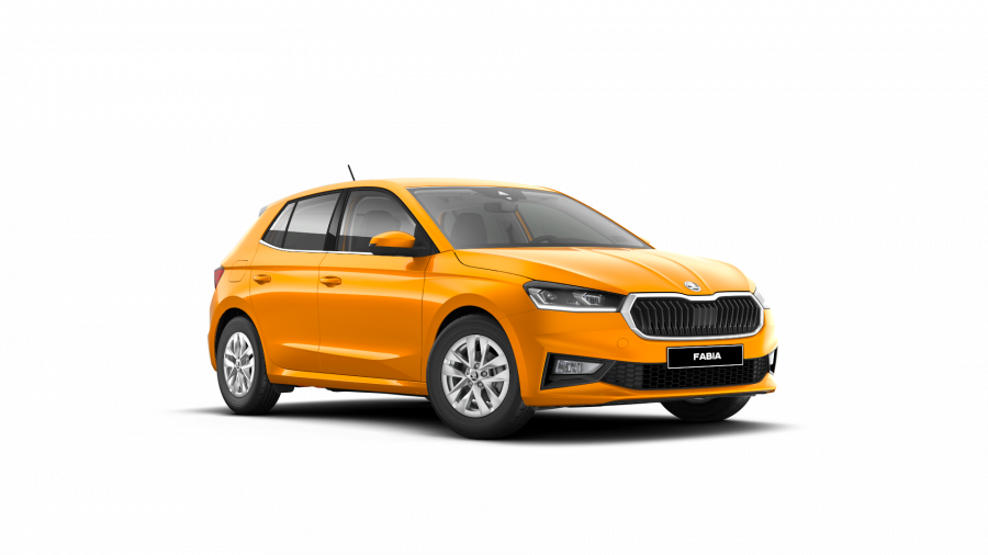 Škoda Fabia, 1,0 TSI 70 kW 5-stup. mech., barva oranžová