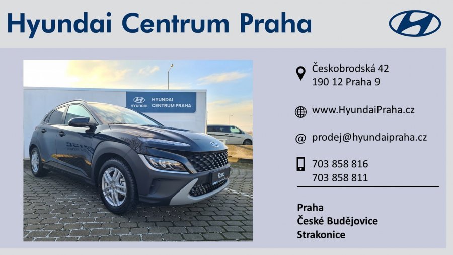 Hyundai Kona, 1,0 T-GDI 88 kW (95 NAT) 7 st. DCT, barva černá