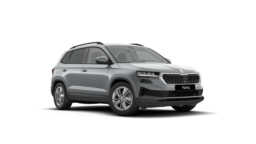 Škoda Karoq, 1,5 TSI 110 kW 7° automatická DSG, barva stříbrná