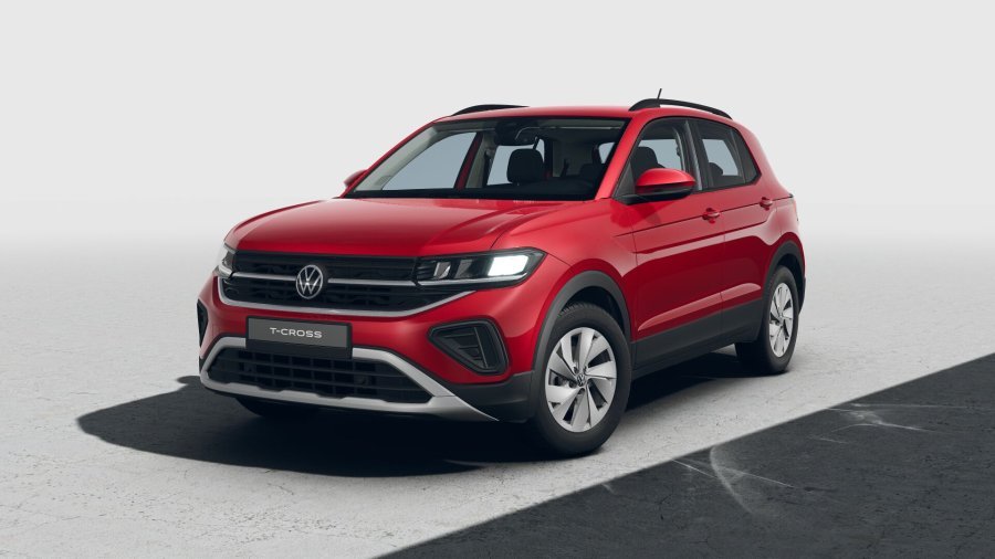Volkswagen T-Cross, T-Cross People 1.0 TSI 85 kW 7DSG, barva červená
