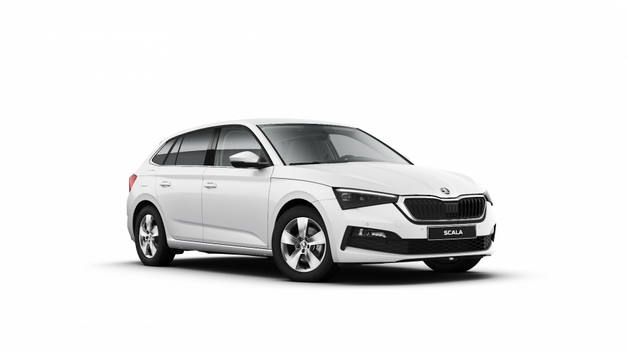 Škoda Scala, 1,5 TSI 110 kW 6-stup. mech., barva bílá