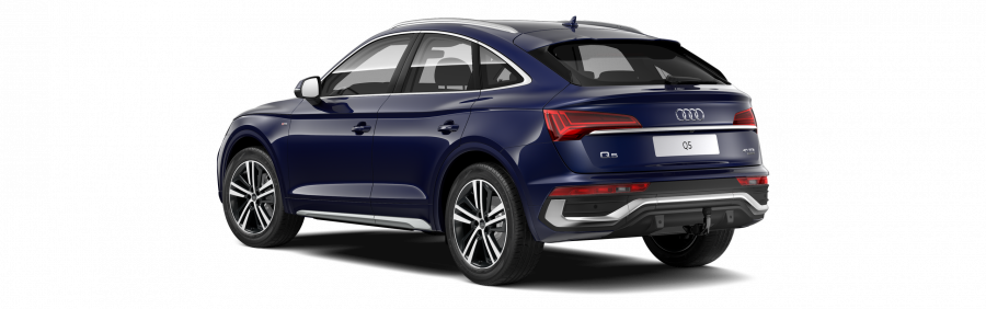 Audi Q5 Sportsback, Q5 SB S line 40 TDI 150kW quattro, barva modrá