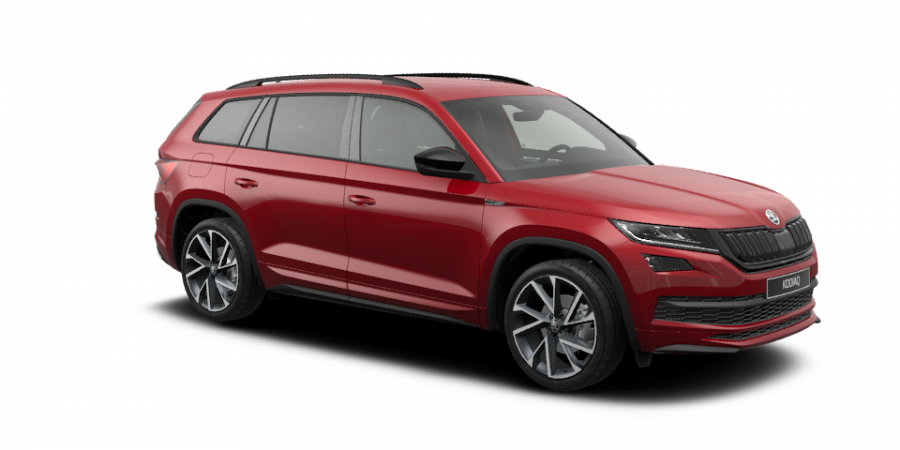 Škoda Kodiaq, 2,0 TDI 140 kW 7-stup. automat. 4x4, barva červená