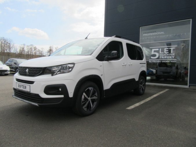 Peugeot Rifter, GT 1.5 BlueHDi 130k MAN6, barva bílá