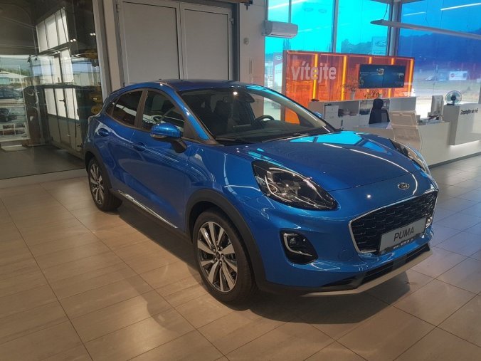 Ford Puma, SUV, Titanium X SUV 1,0 EcoBoost 114 kW / 155 k, barva modrá