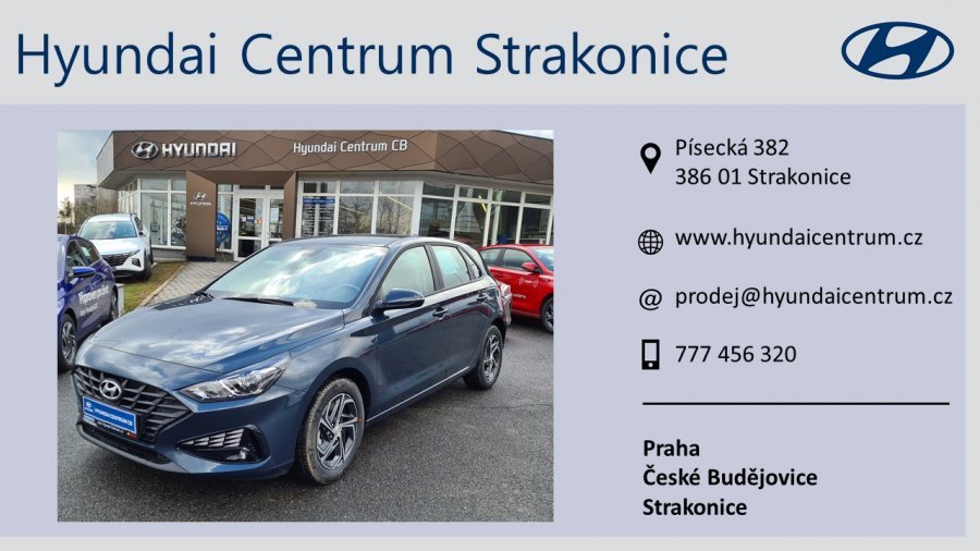 Hyundai i30, 1,5i CVVT 81 kW (95 NAT) 6 st. man, barva modrá