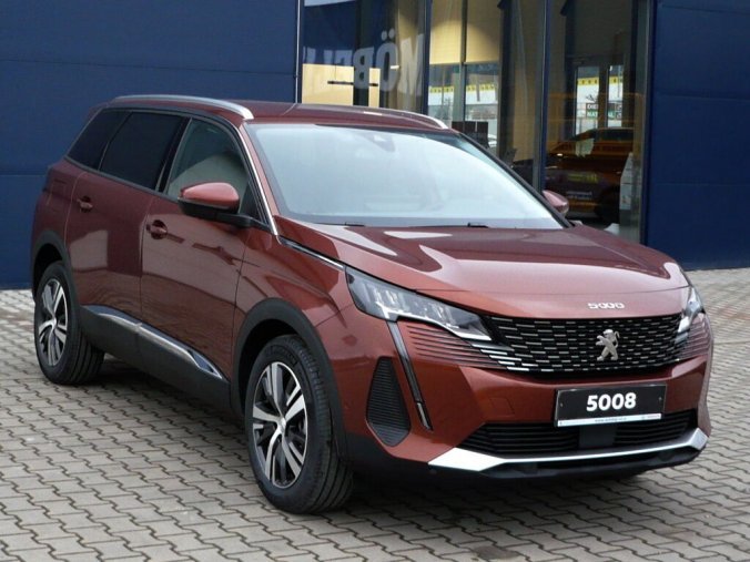 Peugeot 5008, ALLURE PACK 1,2PureTech 130k MAN6 + VÝHŘEV, barva oranžová