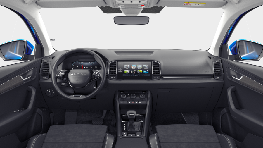 Škoda Karoq, 1,5 TSI 110 kW 7° automatická DSG, barva modrá