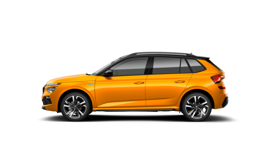 Škoda Kamiq, 1,0 TSI 85 kW 7-stup. automat., barva oranžová