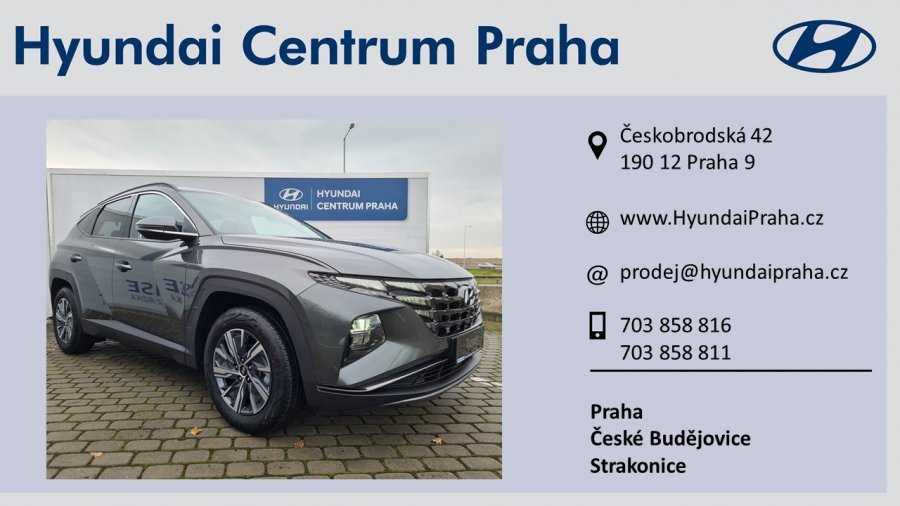 Hyundai Tucson, 1,6 T-GDi 110 kW (95 NAT) 6 st. man, barva šedá